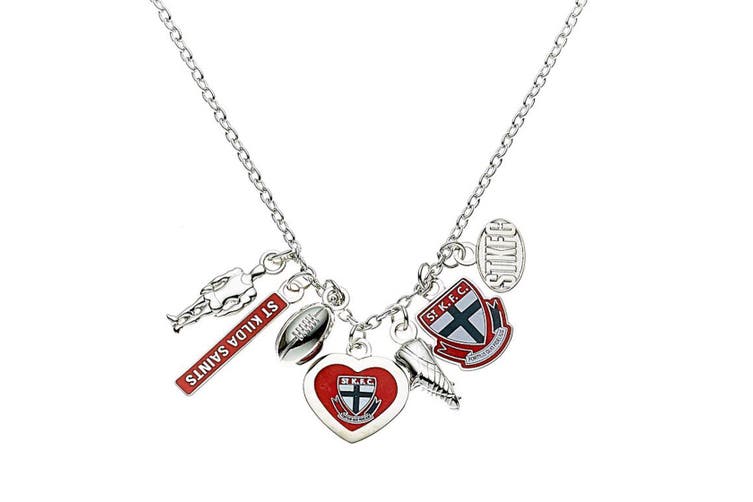 St Kilda Saints Charm Pendant Necklace Team Logo Pendants Jewellery