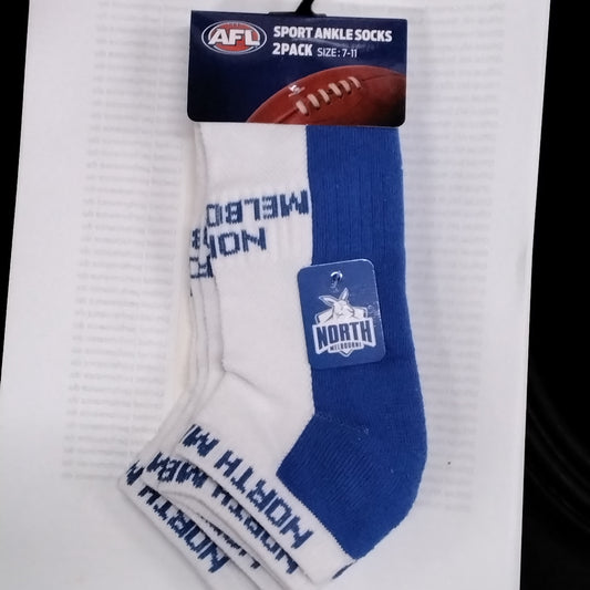 Nth Melbourne 2 Pack Ankle Sport Socks