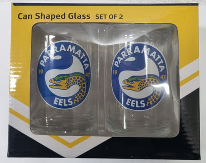 Parramatta Eels Can Shaped Glass set of 2