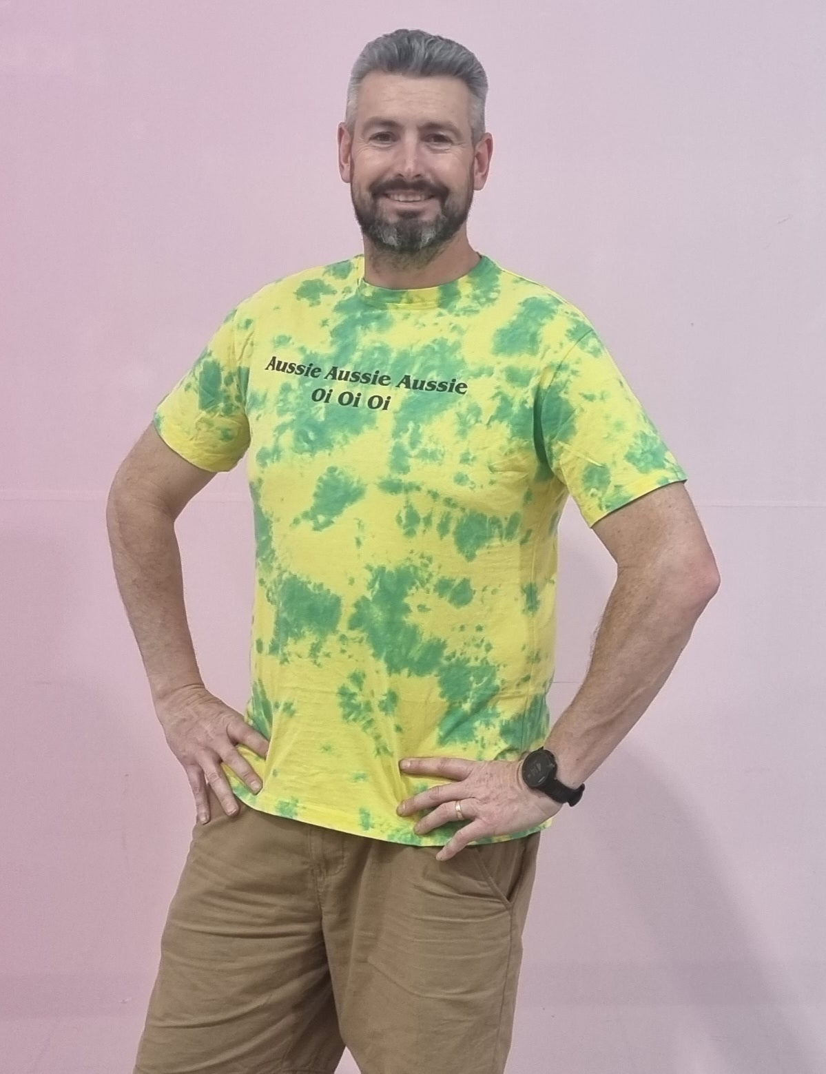 Tie Die Adult Tee (Aussie Aussie Aussie)