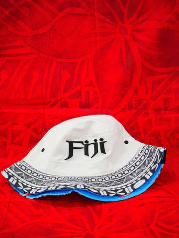 FIJI Bucket Hat White & Black