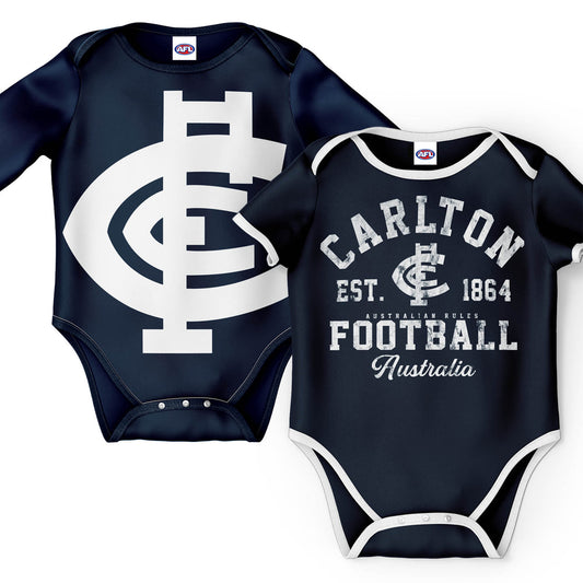 Carlton Blues AFL 2pc Bodysuit Gift Set