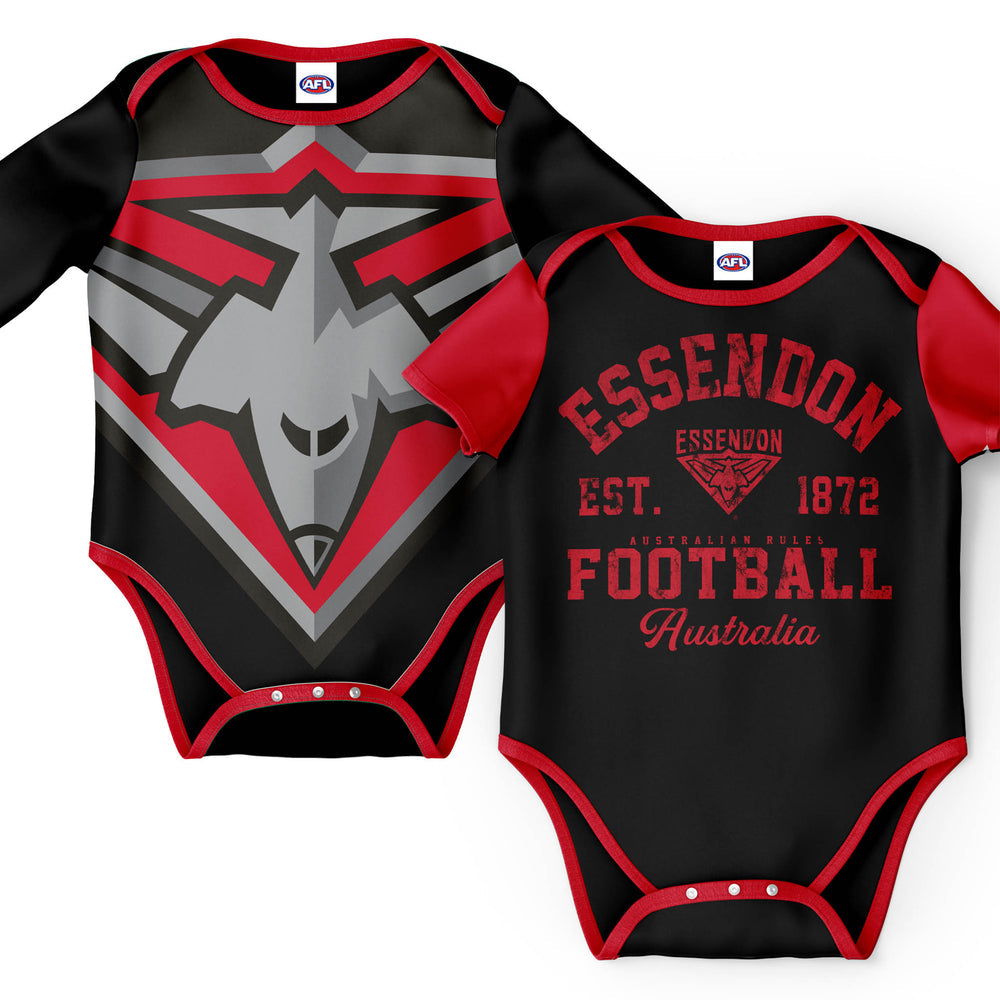 Essendon Bombers AFL 2pc Bodysuit Gift Set