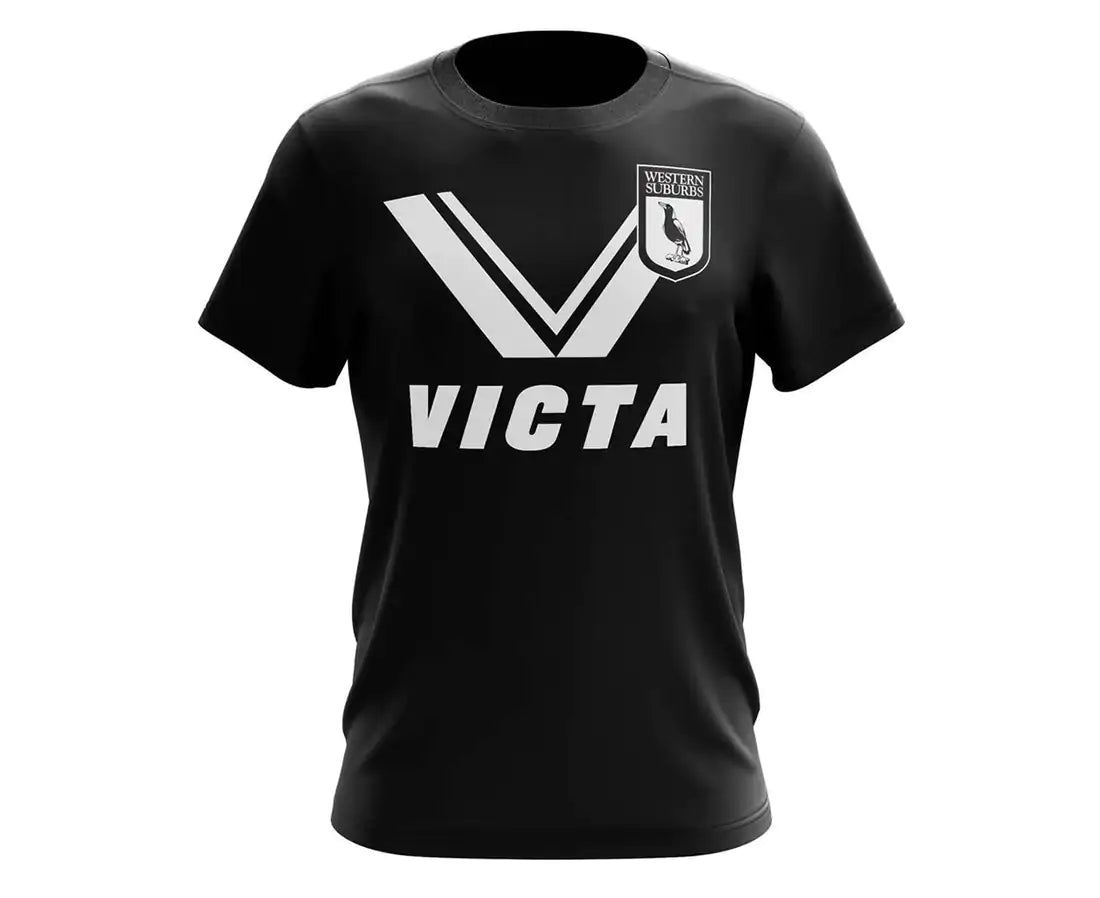 Western Suburbs Magpies ARL NRL Classic Retro Victa T Shirt