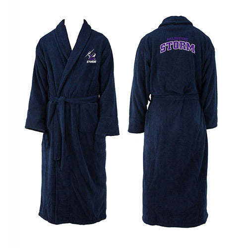 STOCKTAKE SALE    Melbourne Storm NRL Youth Kids Dressing Gown Robe.