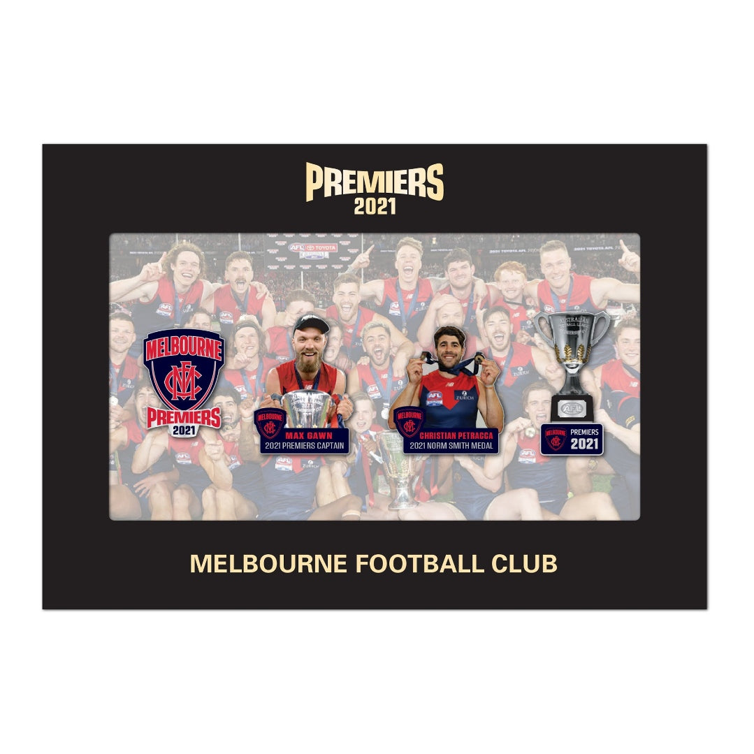 Melbourne Demons 2021 Premiers 4 PIN set