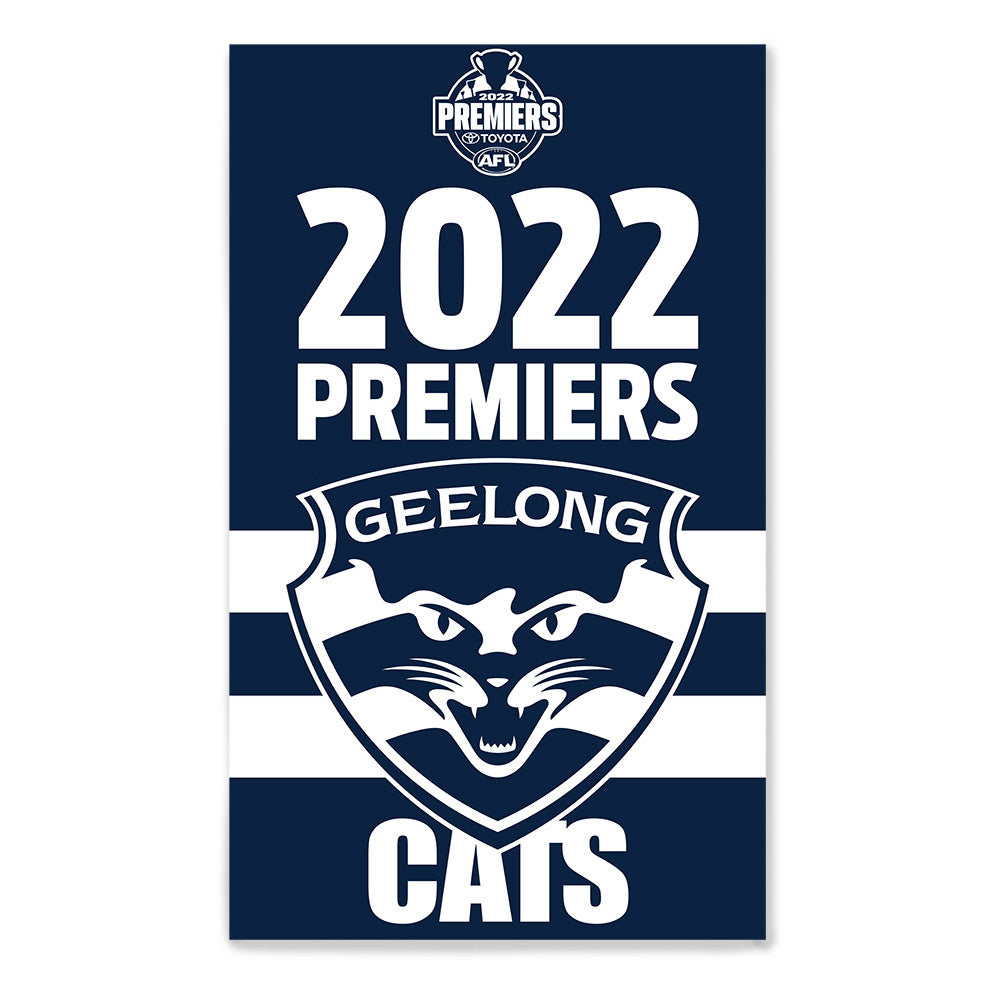 STOCKTAKE SALE            2022 AFL Premiership Geelong Cats Flag