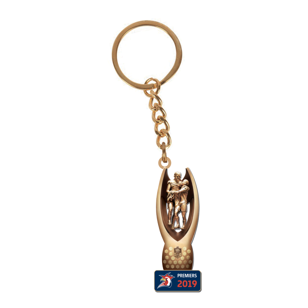 Sydney Roosters Premiers 3D Trophy Keyring 2019