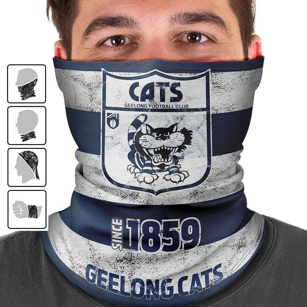 Geelong Cats multi-purpose bandanna