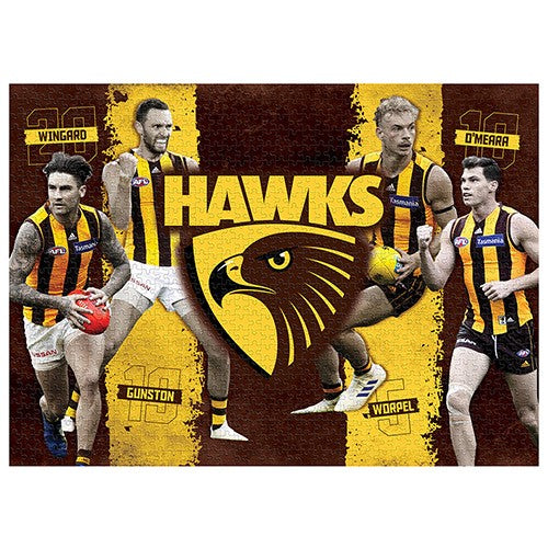 Hawthorn Hawks 4 Player Logo Jigsaw Puzzle