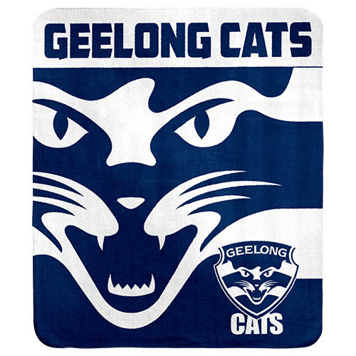 Geelong Cats Polar Fleece Throw Rug