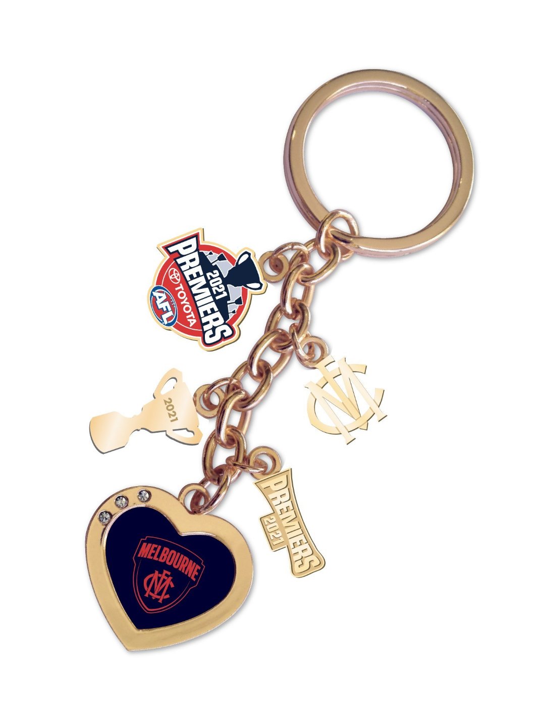 STOCKTAKE SALE    Melbourne Demons 2021 Premiers Premiership Charm Keyring