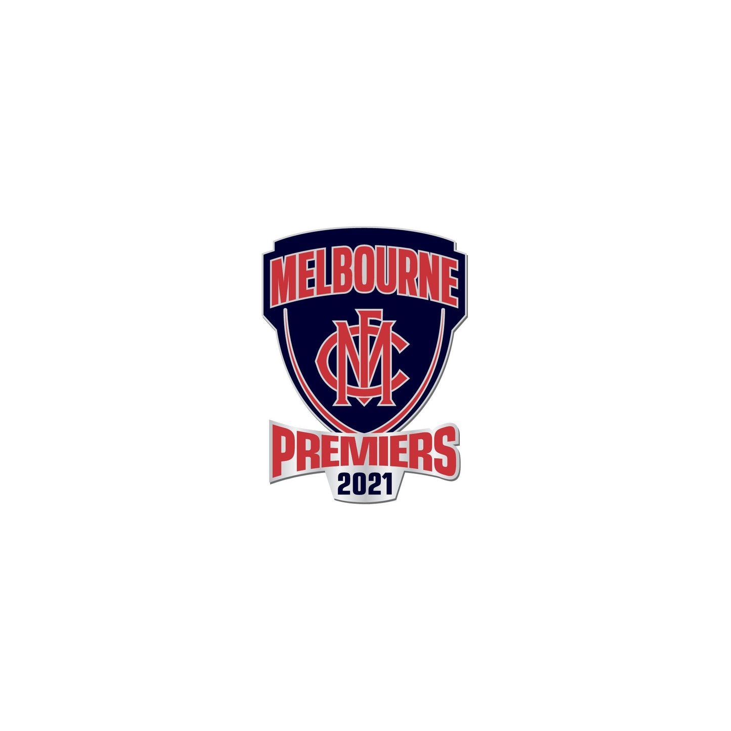 Melbourne Demons 2021 Premiers Premiership Logo Pin