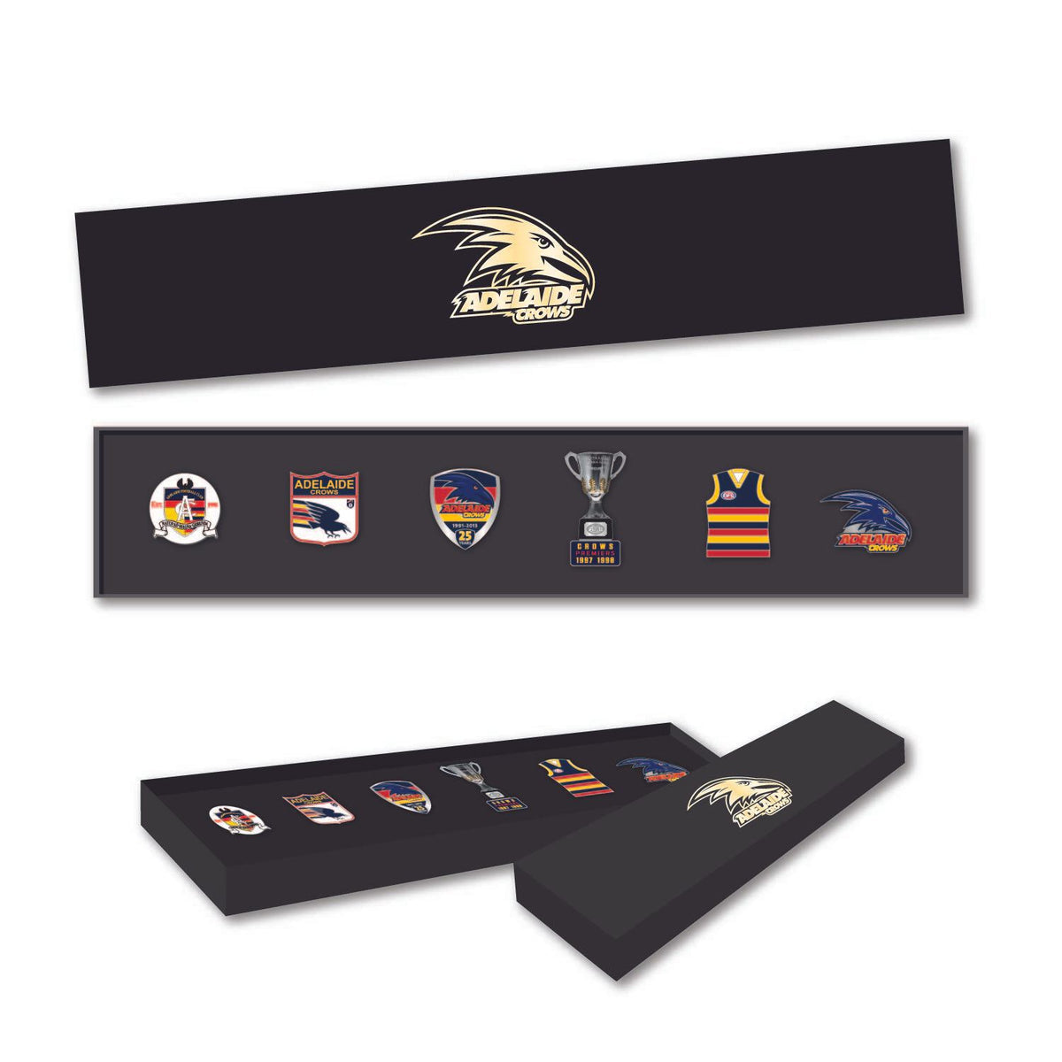 Adelaide Crows NRL Team Set Of 6 Pins Collection Set