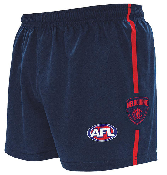 Melbourne Demons Kids Replica Logo Footy Shorts