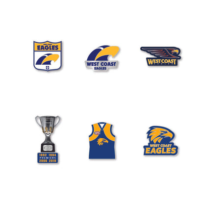West Coast Eagles Logo Pin Set