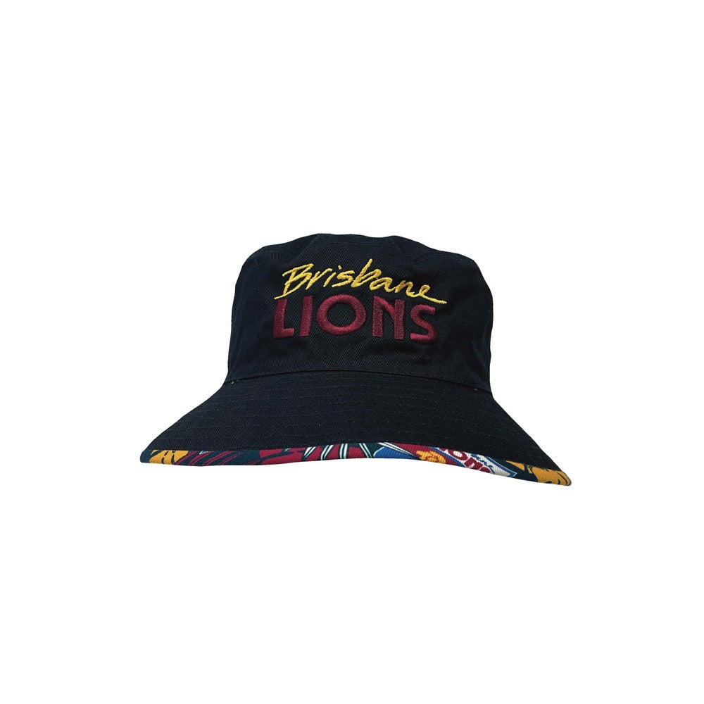 Brisbane Lions Tropical Reversible Bucket Hat