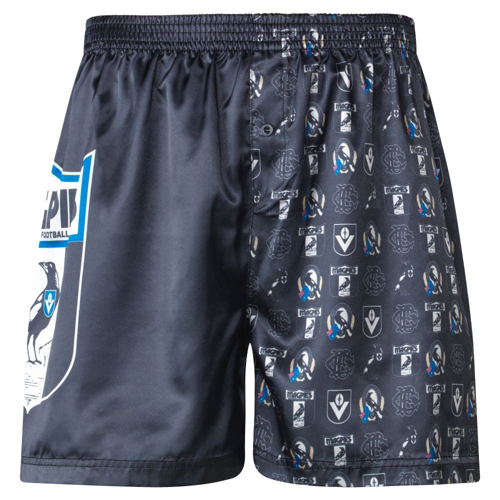 Collingwood Magpies Men's Satin Boxer Shorts