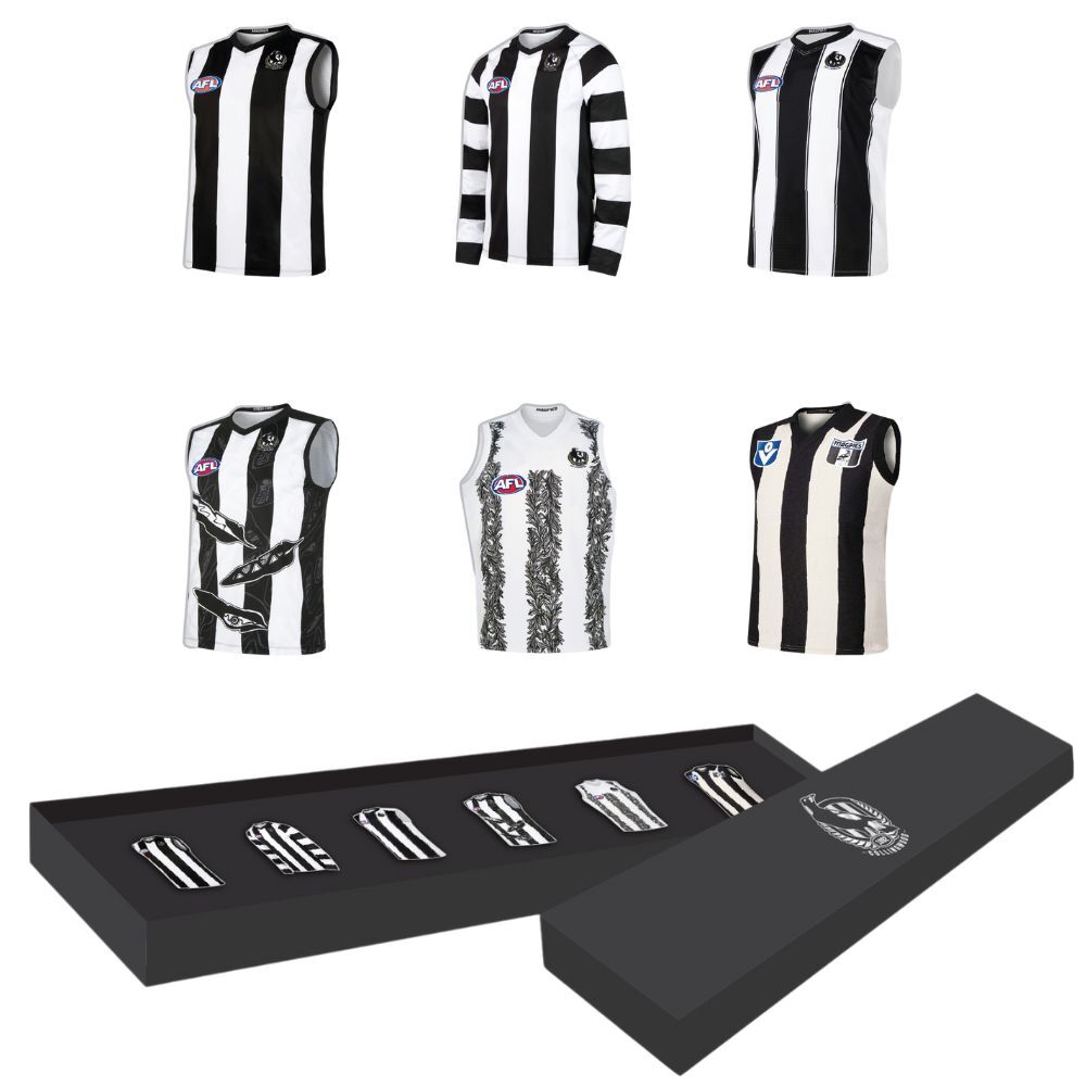 Collingwood Magpies Guernsey Pin Set