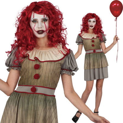 Vintage Halloween Clown Costume - I.T Look a like for a female.