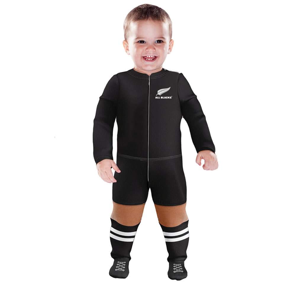 NZ All Blacks Infant Footysuit