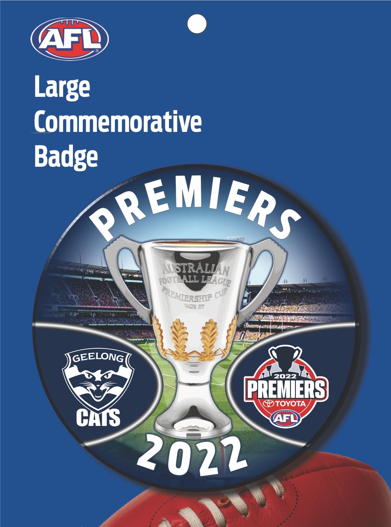 2022 AFL Premiership Geelong Cats Large Badge