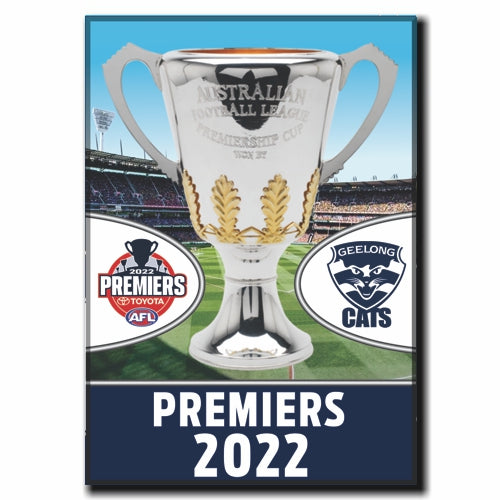 STOCKTAKE SALE            2022 AFL Premiership Geelong Cats Magnet