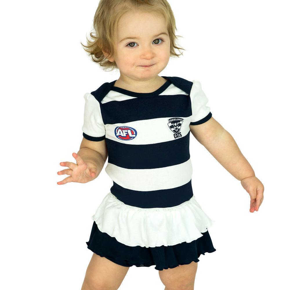 Geelong Cats Girls Tutu Footysuit