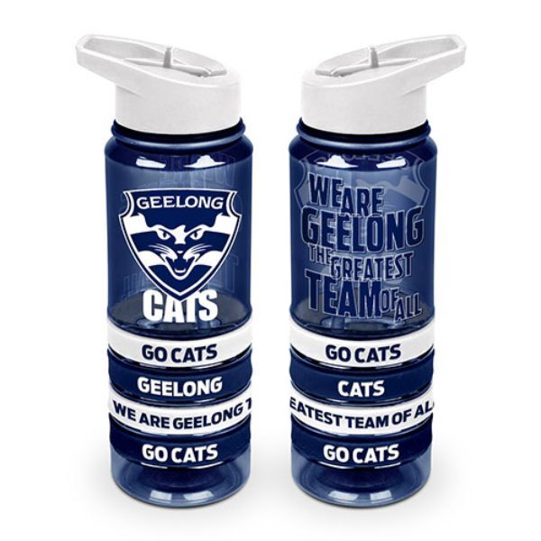 Geelong Cats Tritan Drink Bottle with Wrist Bands