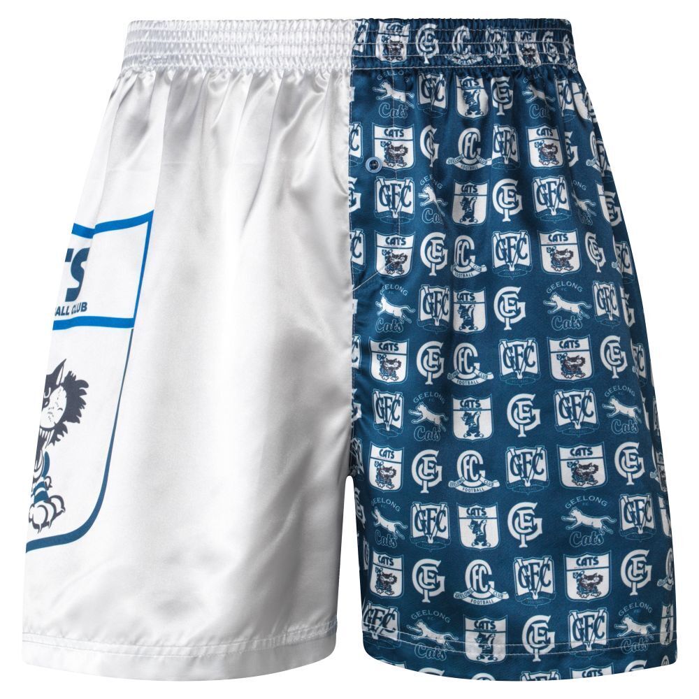 Geelong Cats Youth Satin Boxer Shorts