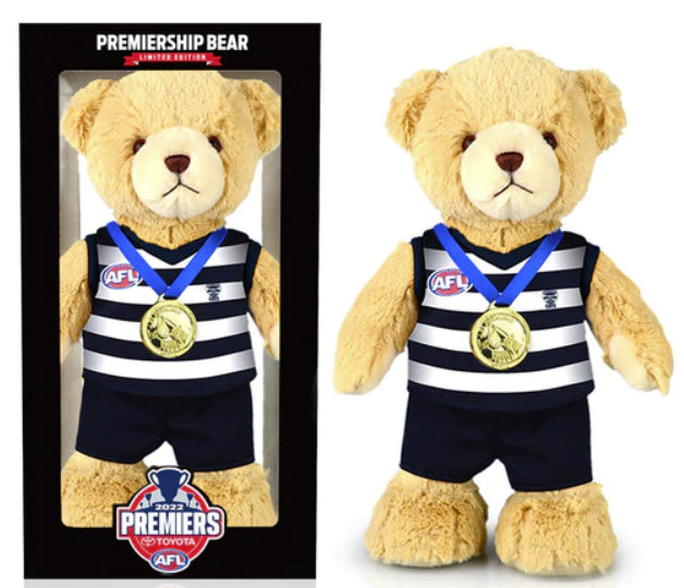 STOCKTAKE SALE            2022 Geelong Cats Premiers Limited Edition Bear