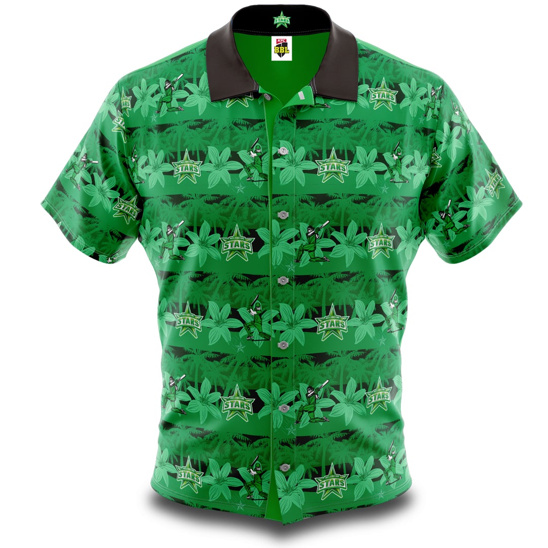 STOCKTAKE SALE  Melbourne Stars BBL Hawaiian Men"s shirt