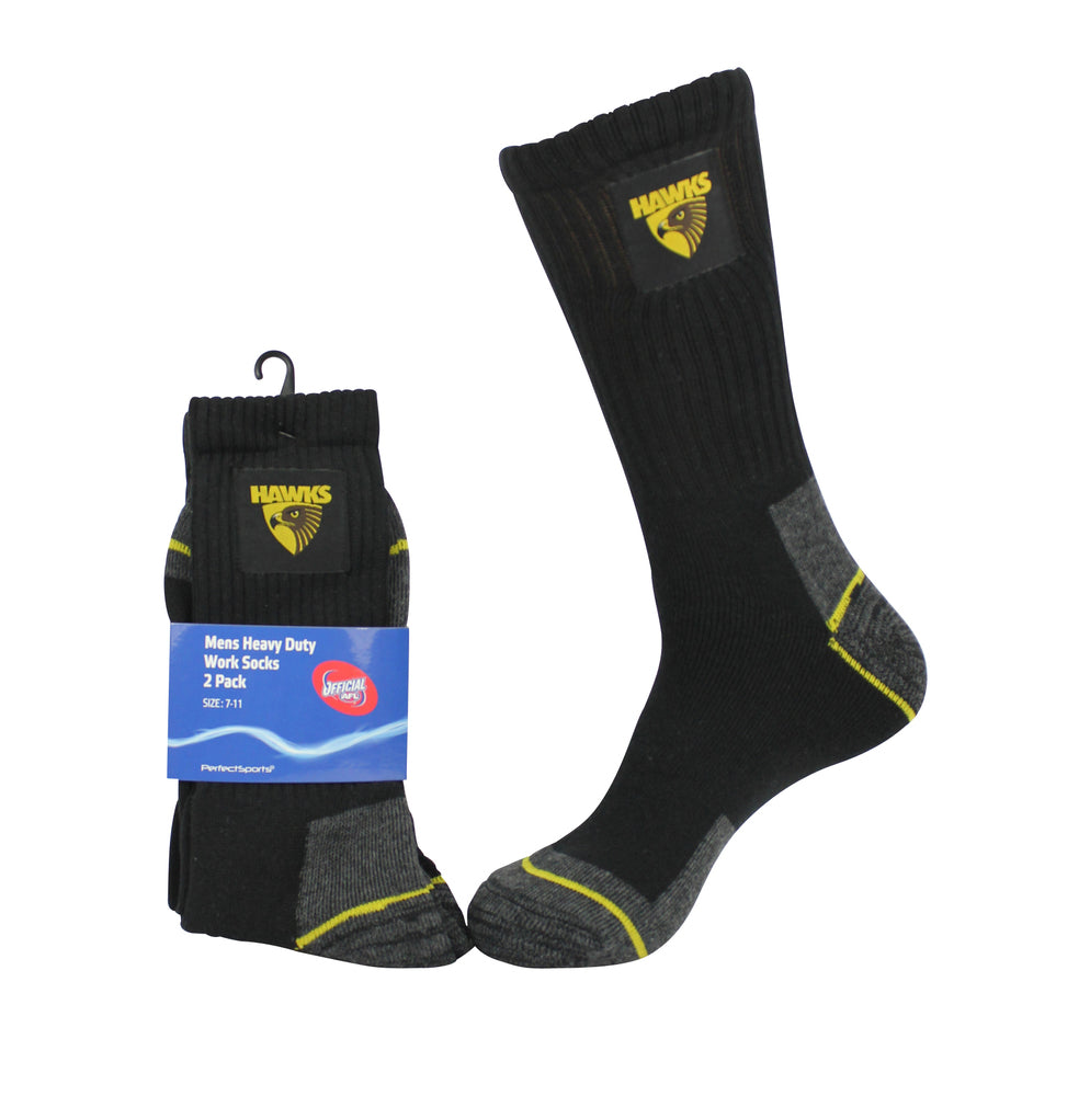 Hawthorn work sock 2pk