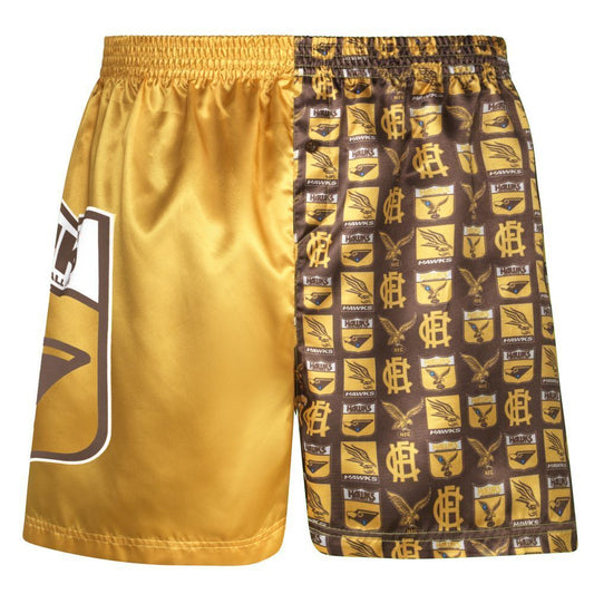 Hawthorn Hawks Men's Satin Boxer Shorts