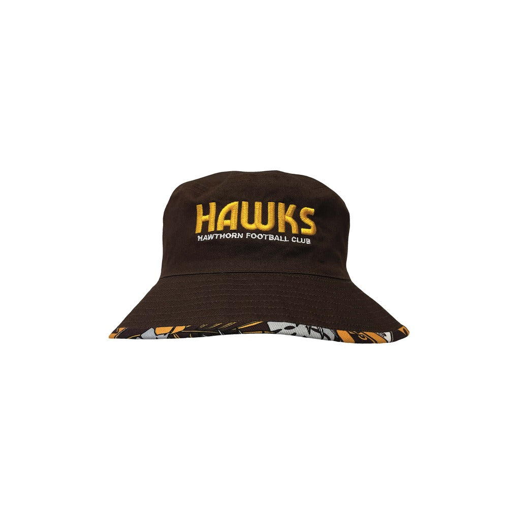 Hawthorn Hawks Tropical Reversible Bucket Hat