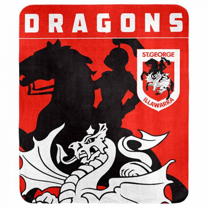 St George Dragons NRL Polar Fleece Rug Blanket