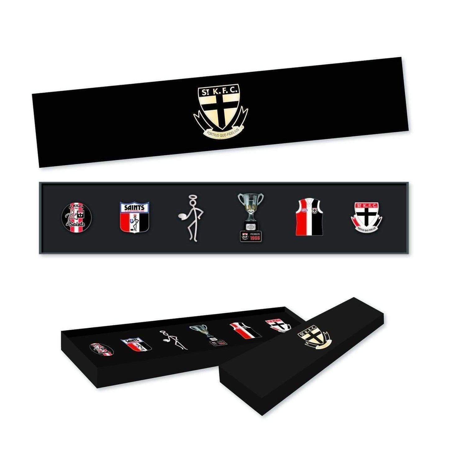 St Kilda Saints Logo Pin Set