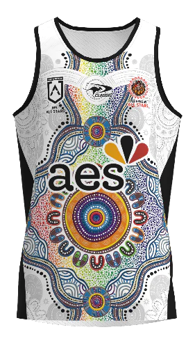 Indigenous All Stars 2023 Training Singlet. Men's