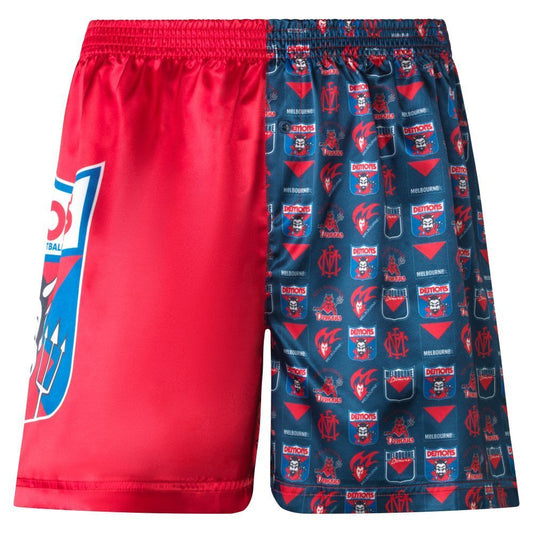 Melbourne Demons Men's Satin Boxer Shorts