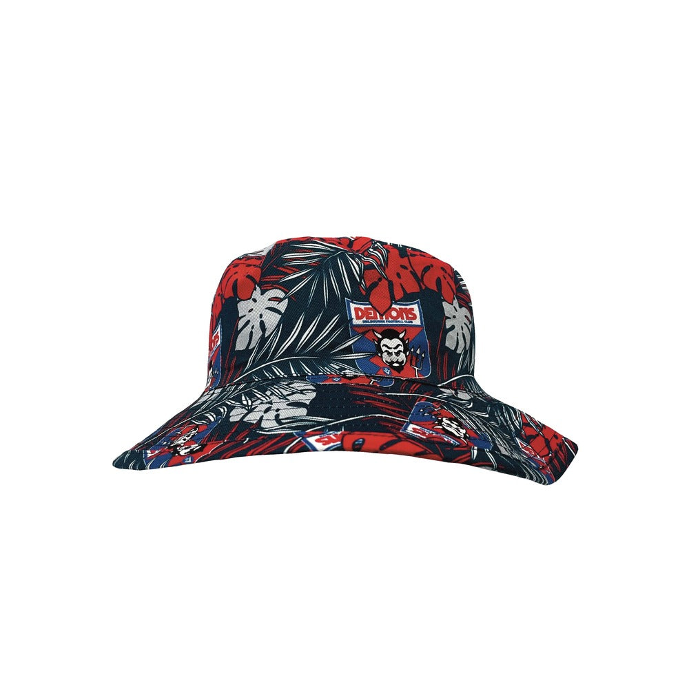 Melbourne Demons Tropical Reversible Bucket Hat