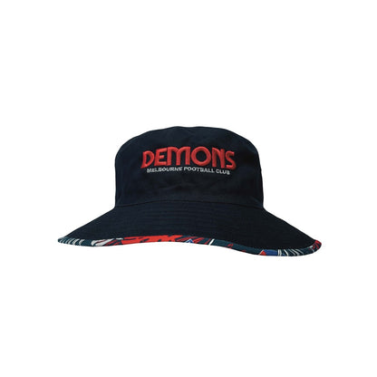 Melbourne Demons Tropical Reversible Bucket Hat