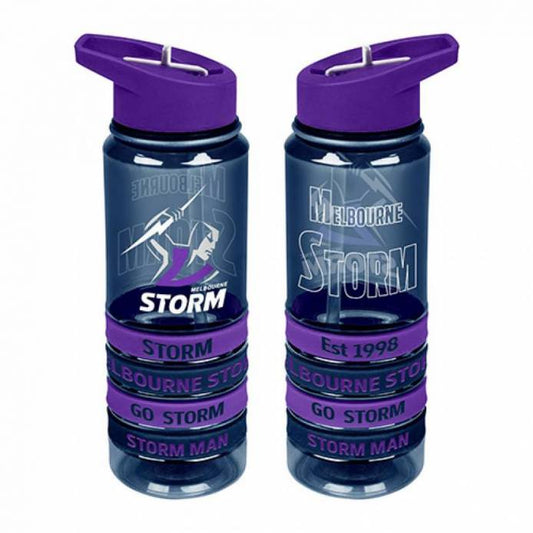 Melbourne Storm Tritan Drinks Bottle With Bands