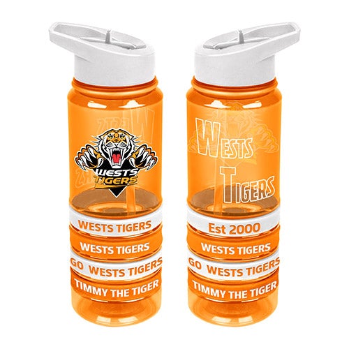 West Tigers Tritan Drinks Bottle With Bands