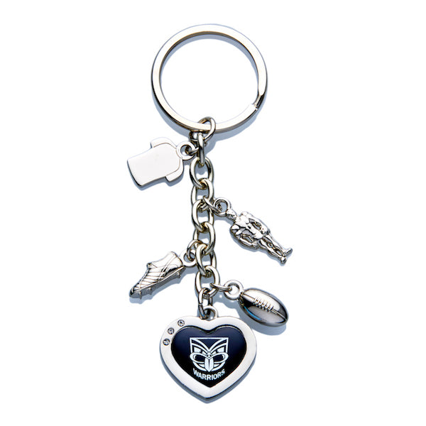 New Zealand Warriors
 NRL Charm Keyring With Logo and Charms .