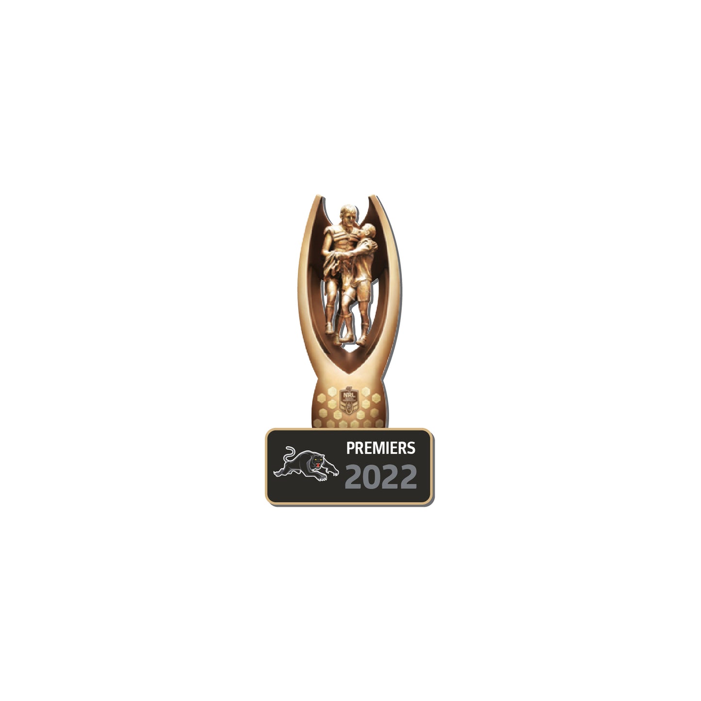 2022 NRL Penrith Panthers Premiership 3D Trophy Pin