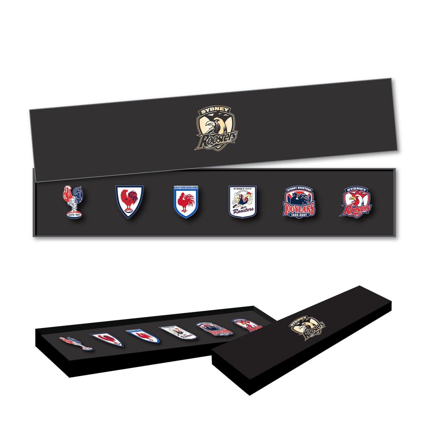 Roosters Logo Pin Set