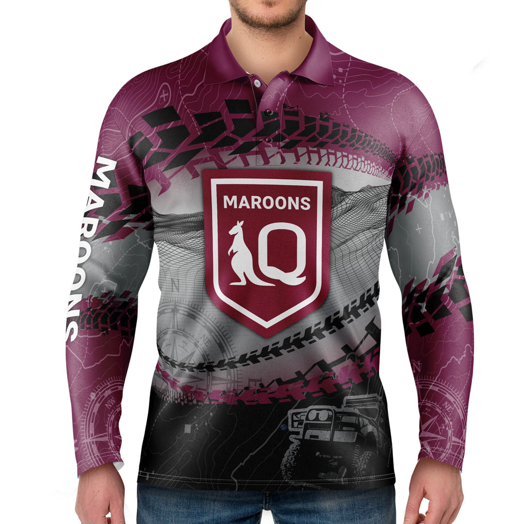 QLD Maroons 'TRAX’ Off-Road Shirts