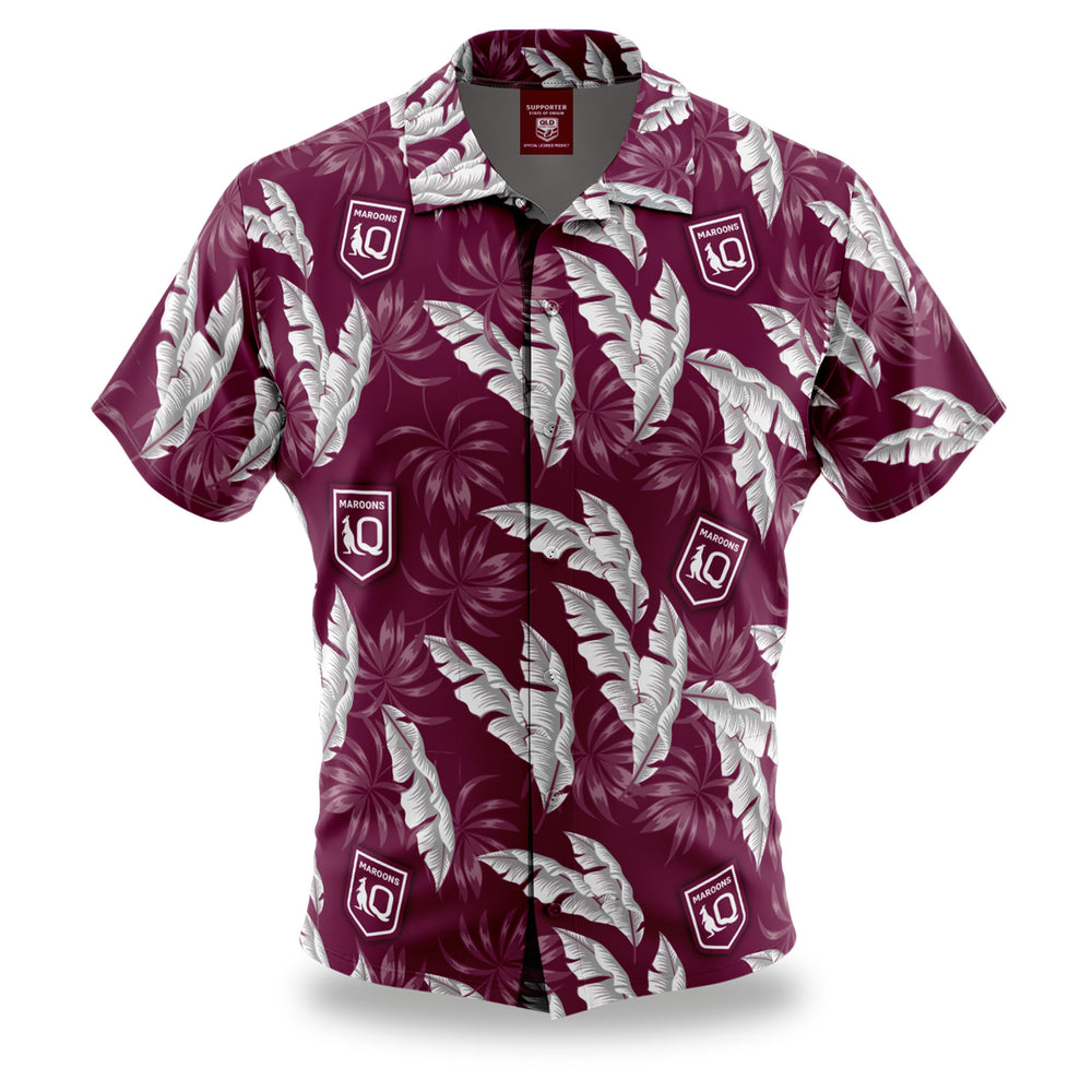 QLD Maroons Paradise' Hawaiian Shirt