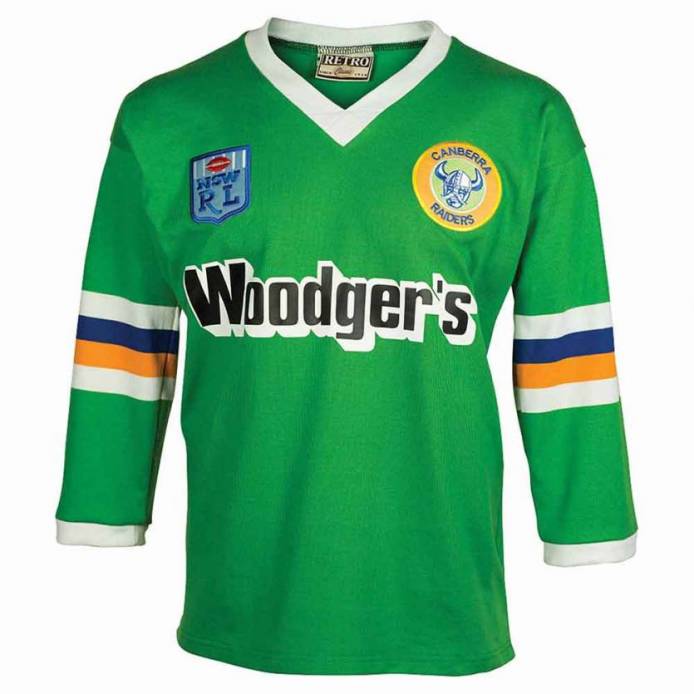 Canberra Raiders 1989 retro heritage NRL Jersey