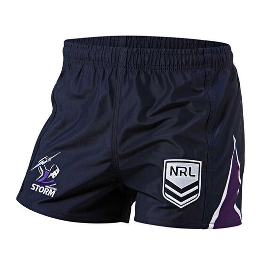 Melbourne Storm Youth Home Supporter Rugby Shorts.